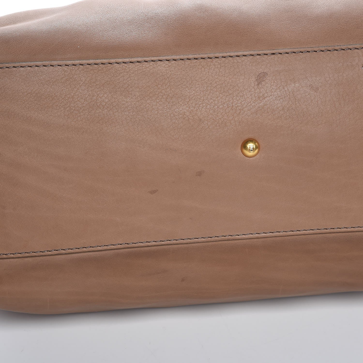 Fendi Vitello Saddle Large Peekaboo Iconic Satchel Moro 12 of 19