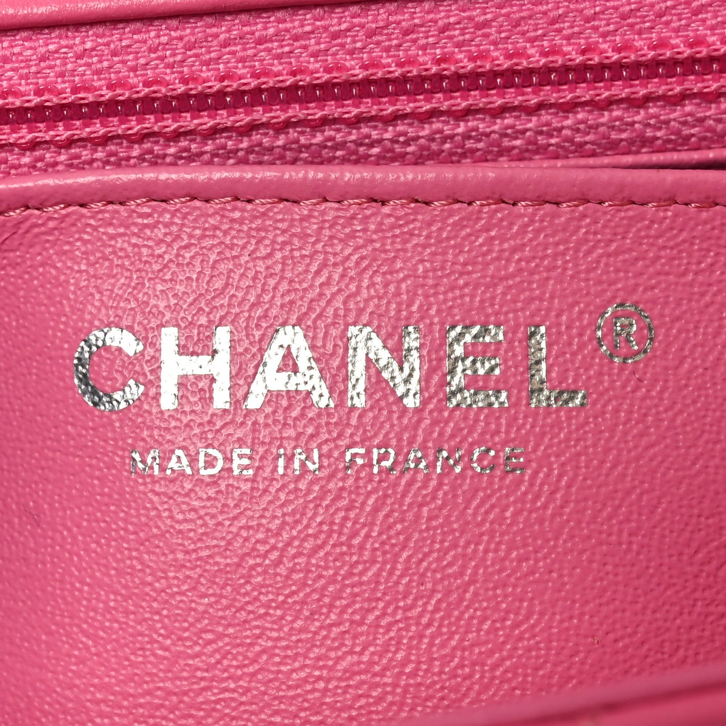 Lambskin Quilted Mini Rectangular Flap Pink