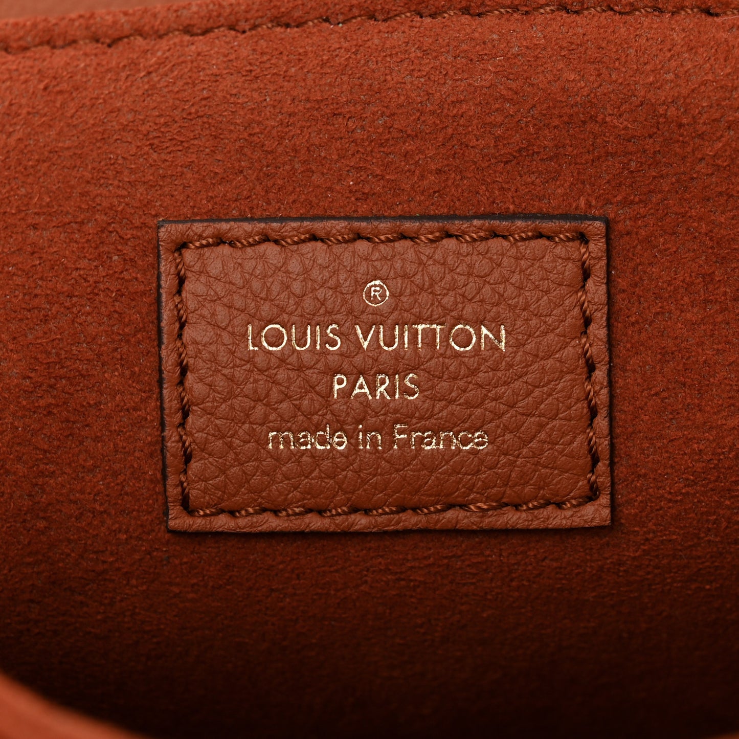 Grained Calfskin Lockme Oxford Cognac