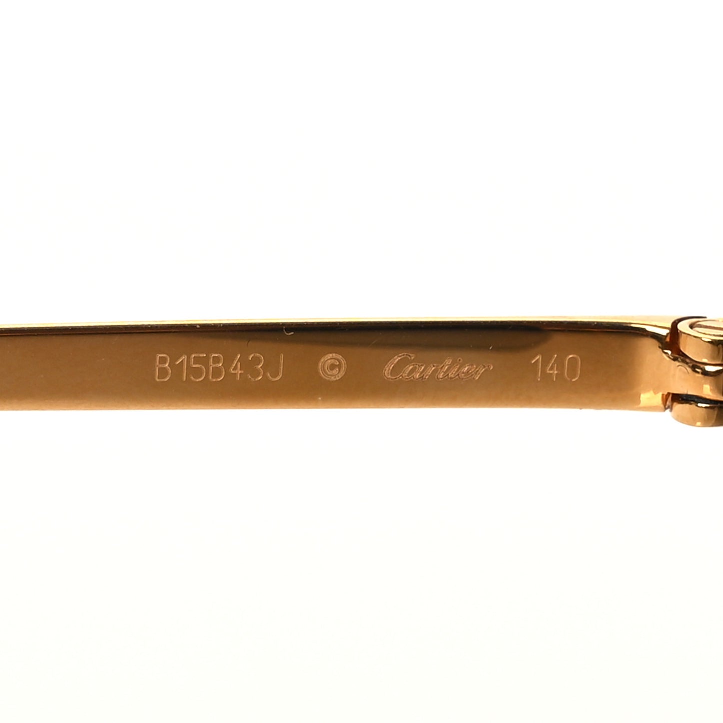 Santos de Cartier Aviator Sunglasses CT0065S Gold Black