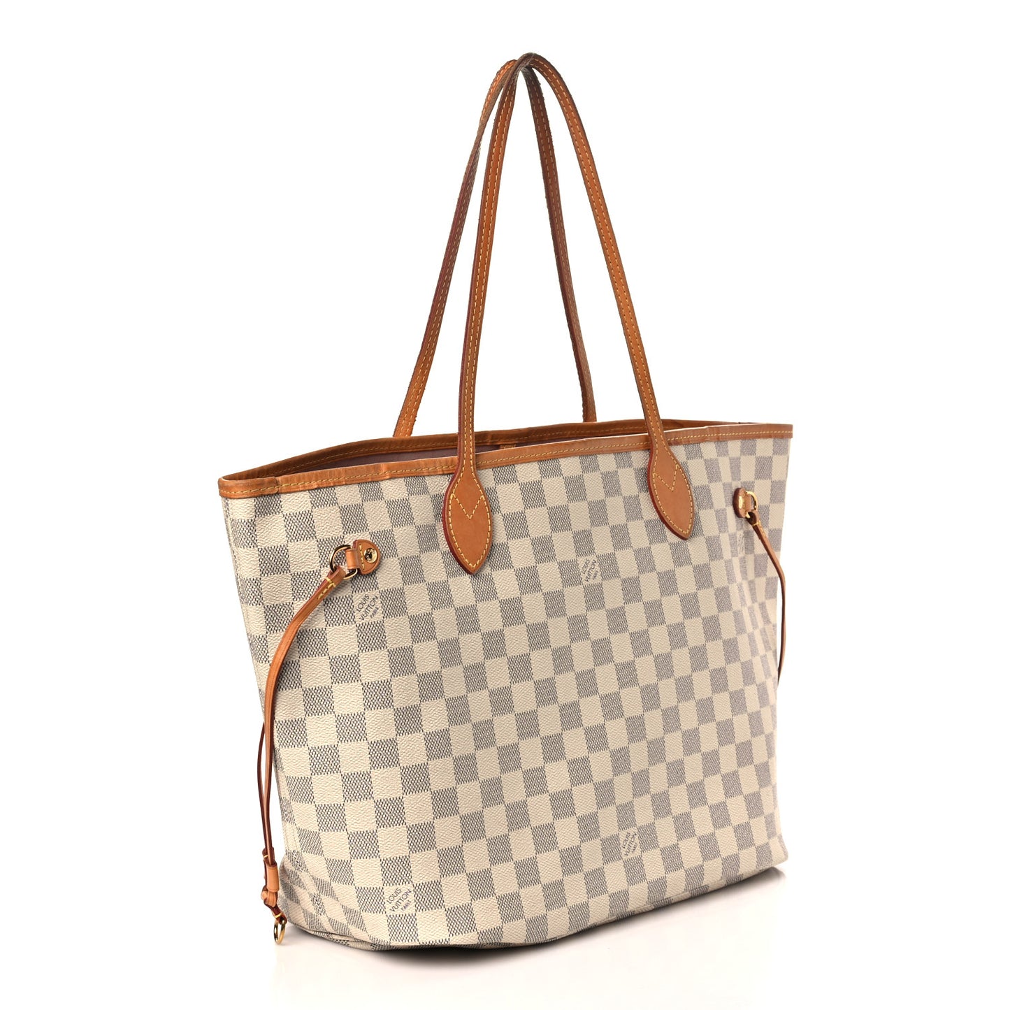 Damier Azur Neo Neverfull MM Rose Ballerine