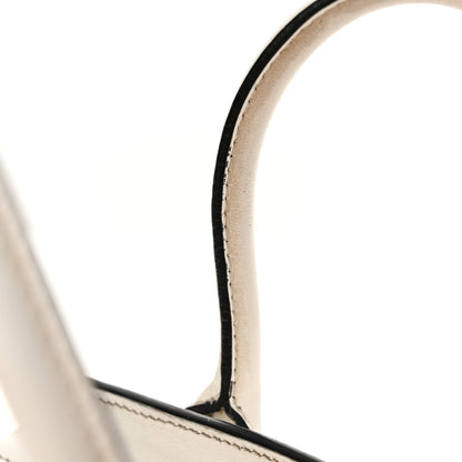 Prada Saffiano Cuir Calfskin Mini Monochrome Top Handle Tote White 20 of 20