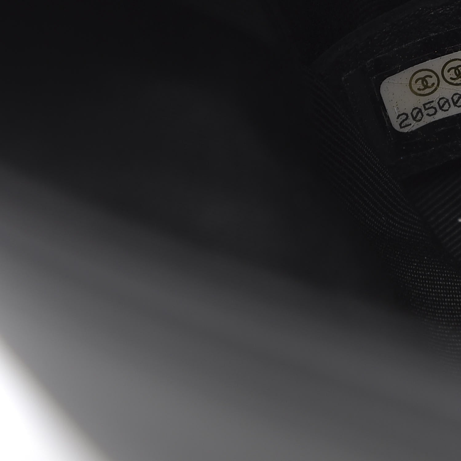 Chanel Calfskin Quilted Medium Graphic Flap Beige Black 7 of 10