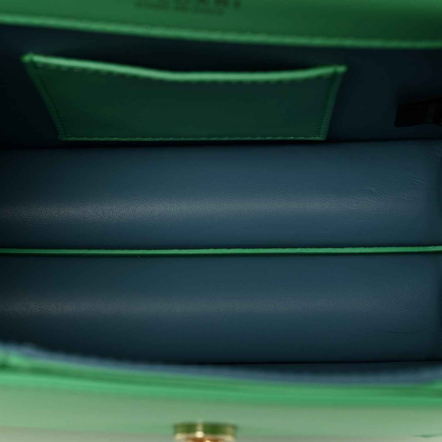 Bulgari Calfskin Serpenti Forever Maxi Chain Crossbody Bag Green 6 of 11