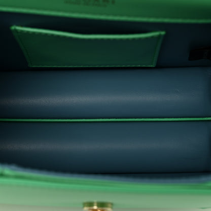Bulgari Calfskin Serpenti Forever Maxi Chain Crossbody Bag Green 6 of 11