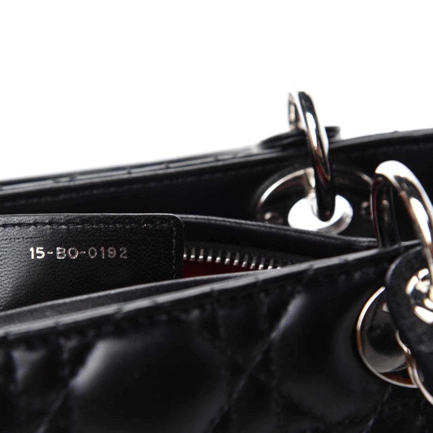 Lambskin Cannage Medium Lady Dior Black