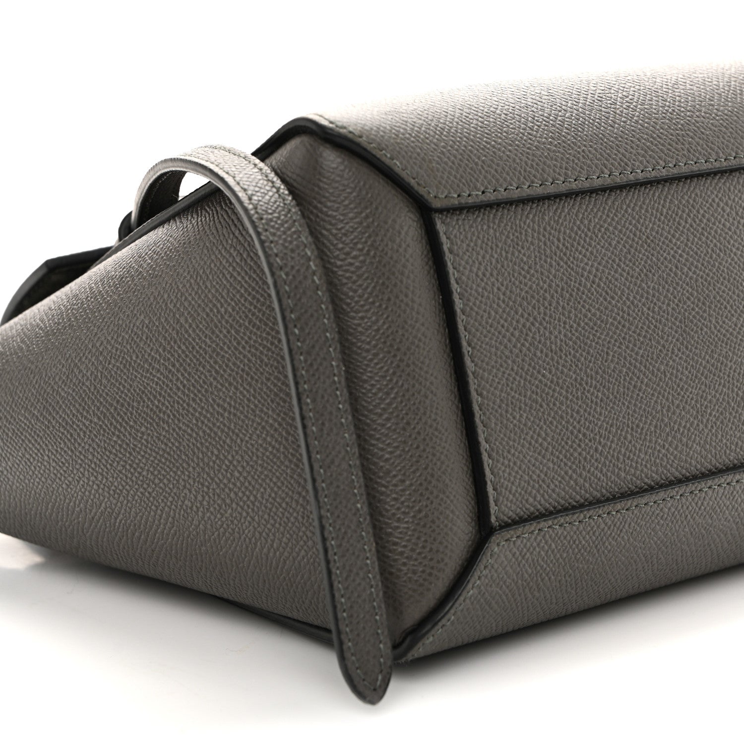 Celine Grained Calfskin Nano Belt Bag Grey 9 of 10