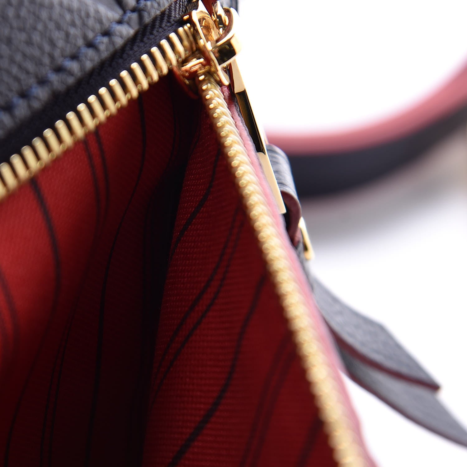 Louis Vuitton Empreinte Pochette Metis Marine Rouge 7 of 10