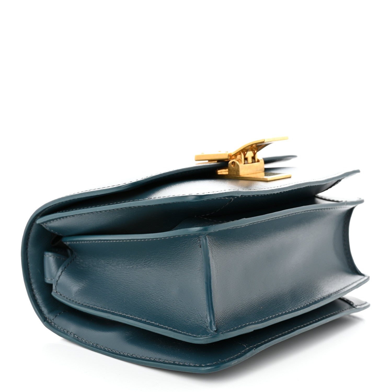 Celine Box Calfskin Small Classic Box Flap Bag Petrol 4 of 11