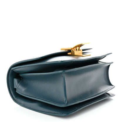 Celine Box Calfskin Small Classic Box Flap Bag Petrol 4 of 11