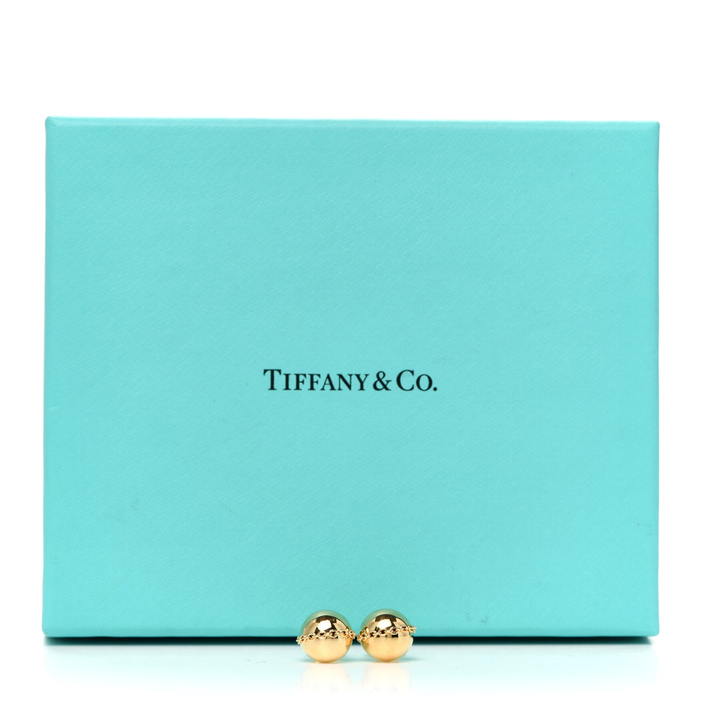 18K Yellow Gold HardWear Bolt Ball Earrings