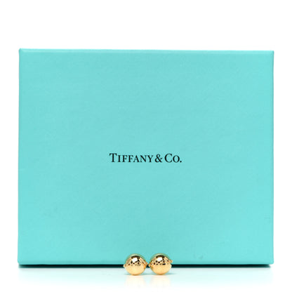 Tiffany 18K Yellow Gold HardWear Bolt Ball Earrings 5 of 5