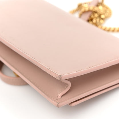 Saint Laurent Smooth Calfskin Classic Monogram Kate Tassel Chain Wallet Pale Pink 17 of 19