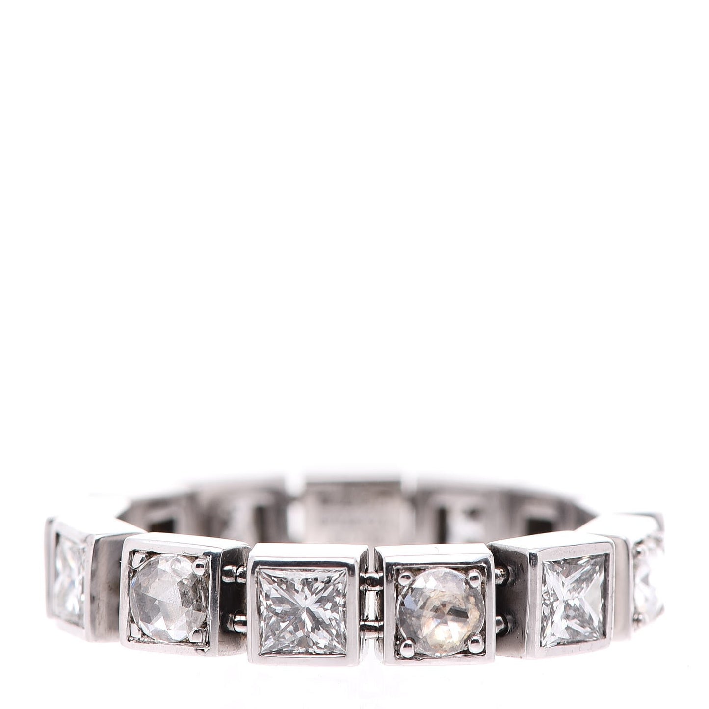 18K White Gold Diamond Flex Band 54.5 7