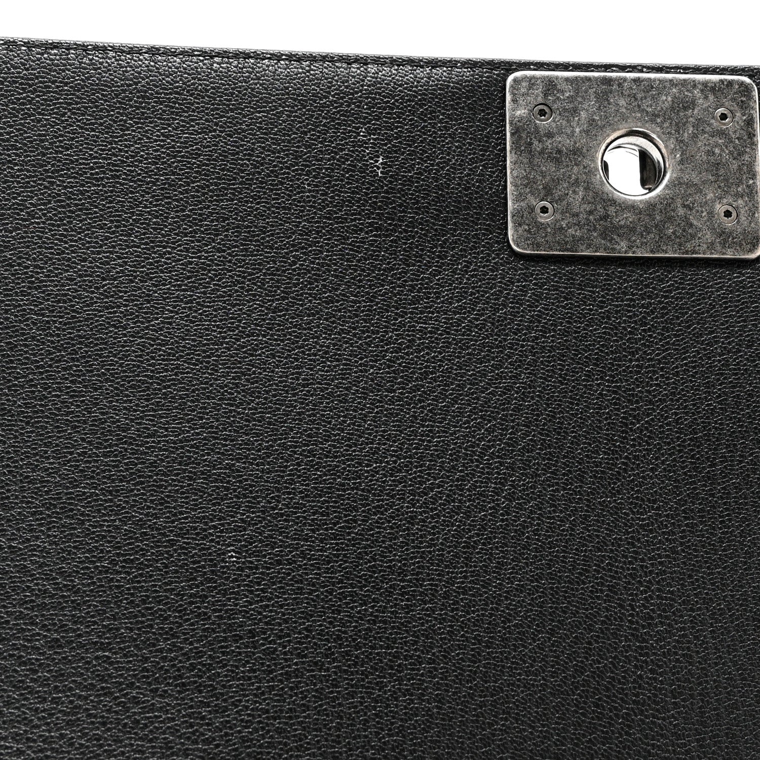 Chanel Goatskin Quilted Patent New Medium Duo Boy Flap Black 12 of 12