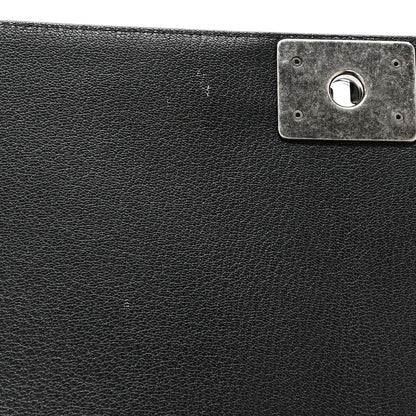 Chanel Goatskin Quilted Patent New Medium Duo Boy Flap Black 12 of 12