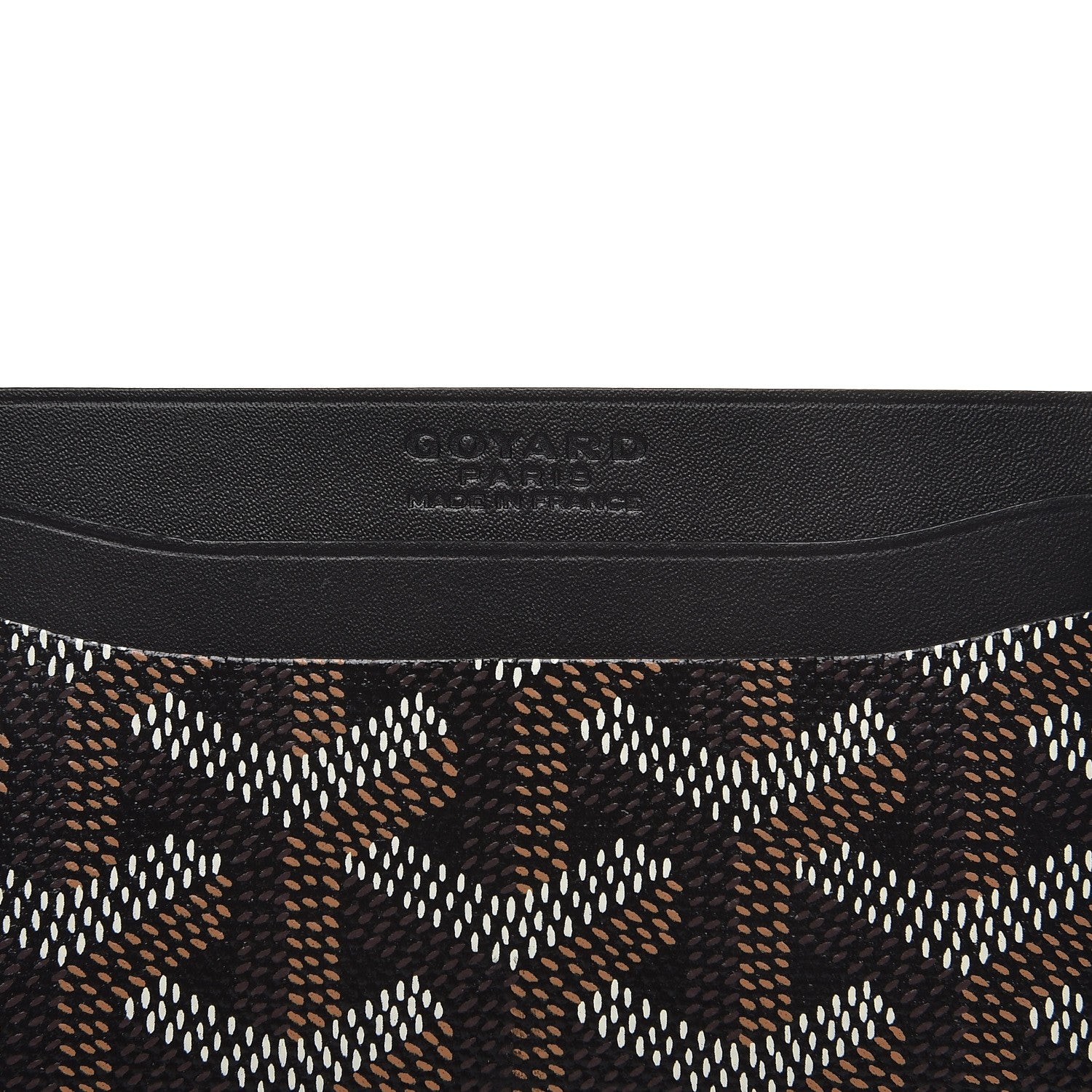 Goyard Goyardine Saint Sulpice Card Holder Black 6 of 7