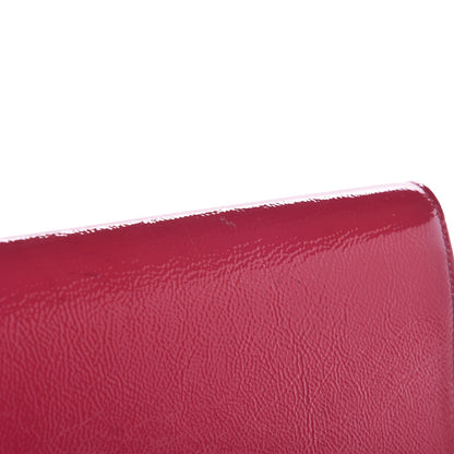 Saint Laurent Textured Patent Large Belle De Jour Clutch Fuchsia 9 of 9