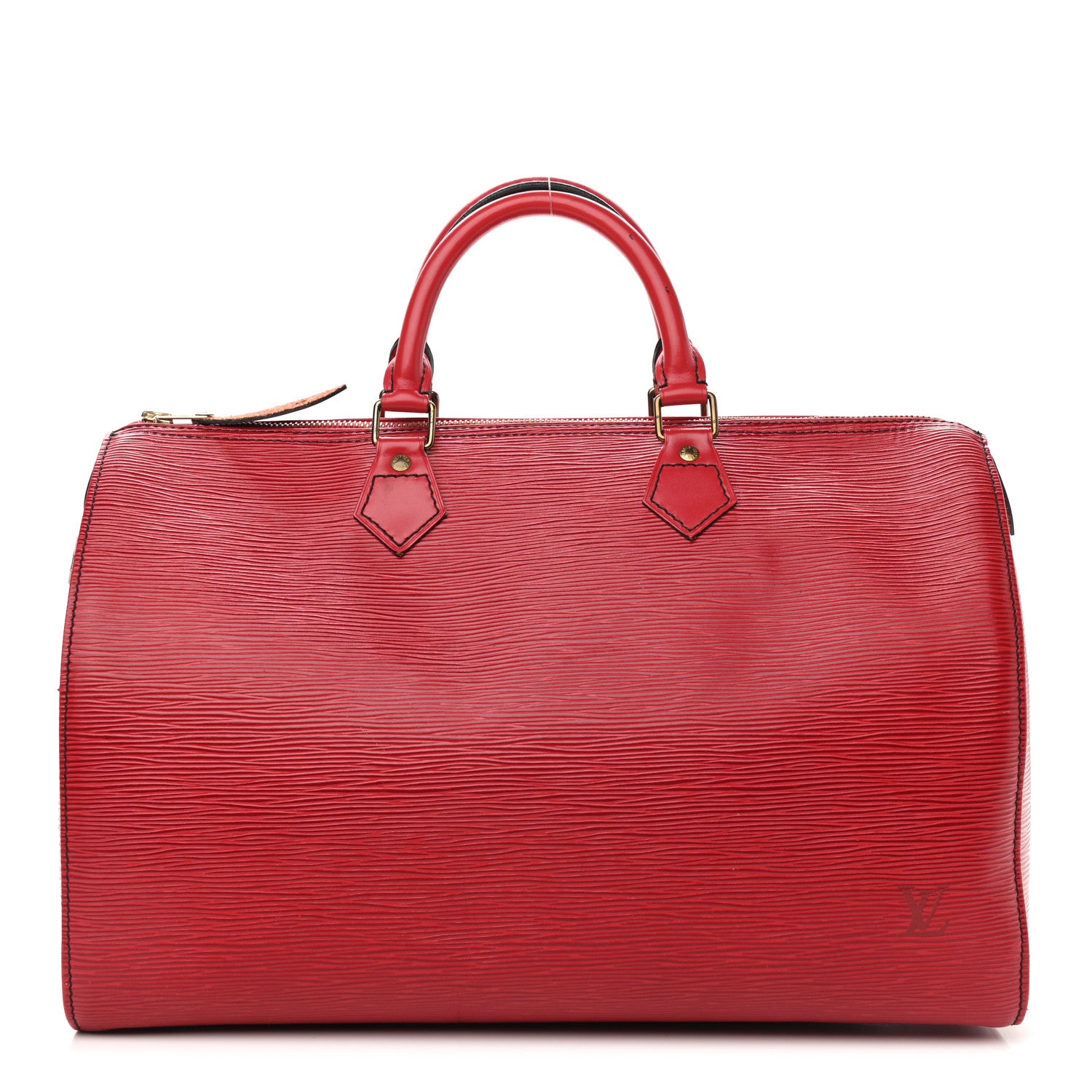 Louis Vuitton Epi Speedy 35 Castillan Red 1 of 10