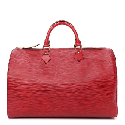 Louis Vuitton Epi Speedy 35 Castillan Red 1 of 10