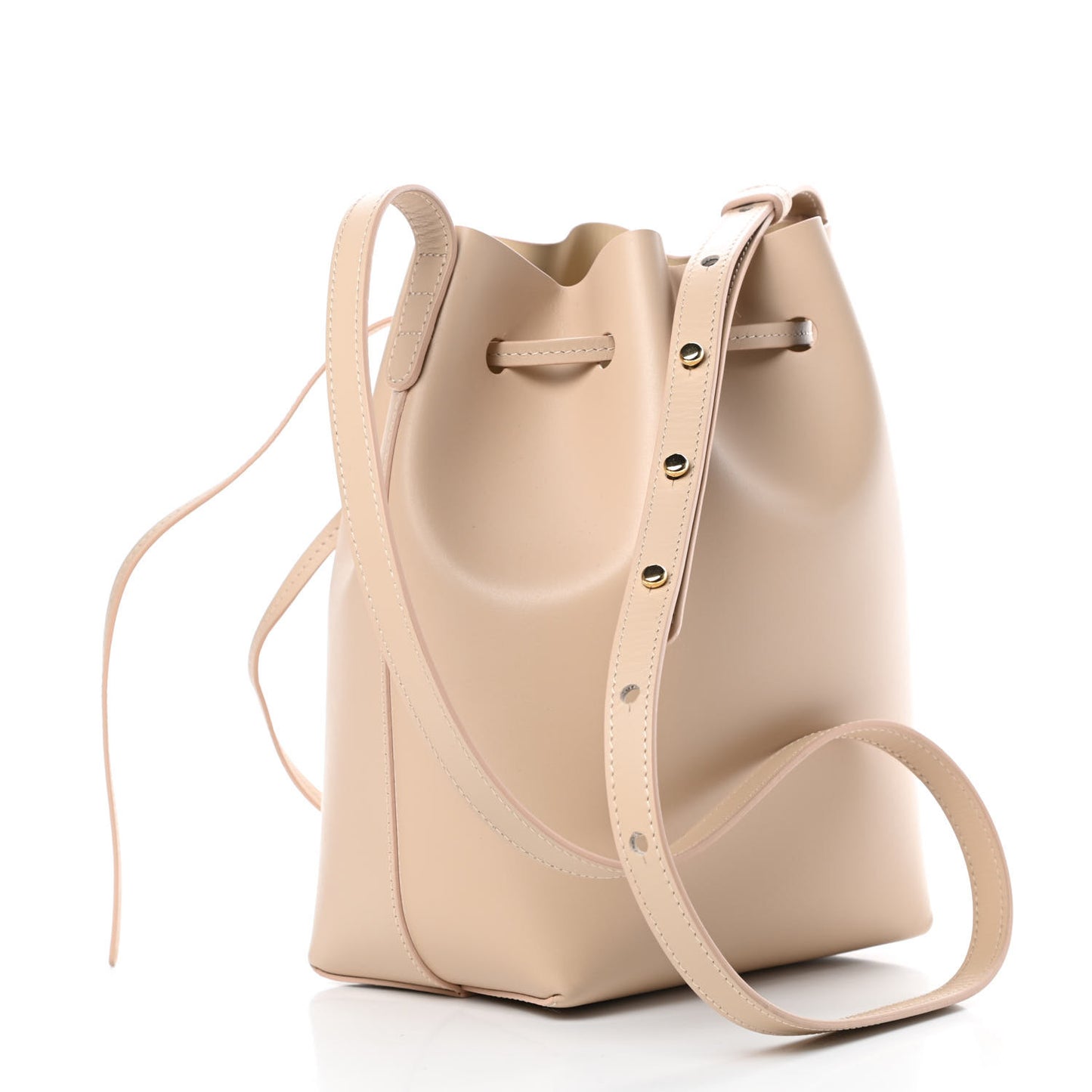 Calfskin Mini Bucket Bag Natural