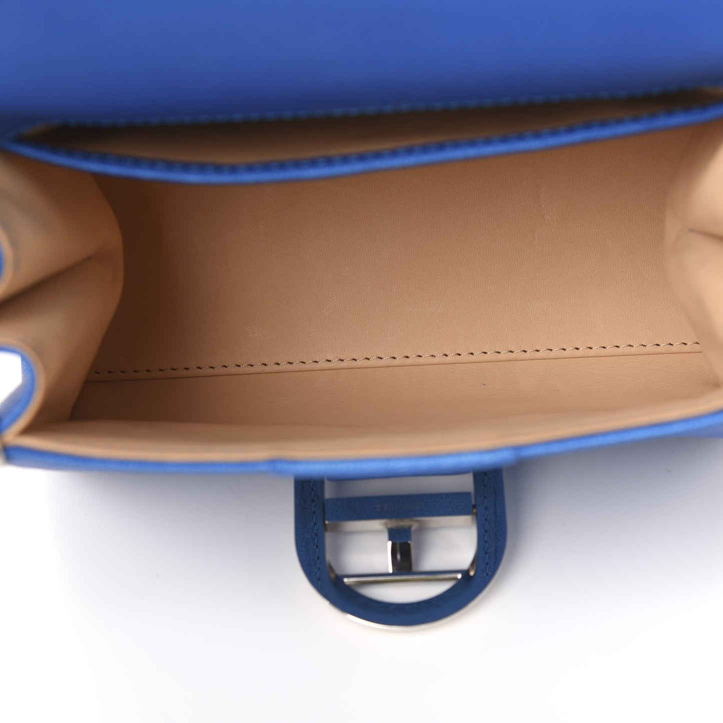 Metallic Grained Calfskin Mini Brillant Satchel Satin Electric