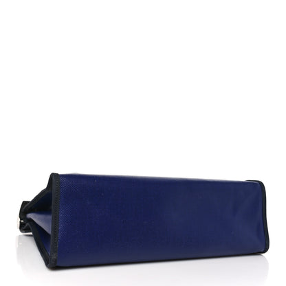 Hermes Toile H Berline Vache Hunter Herbag Zip PM 31 Bleu Encre Black 5 of 10