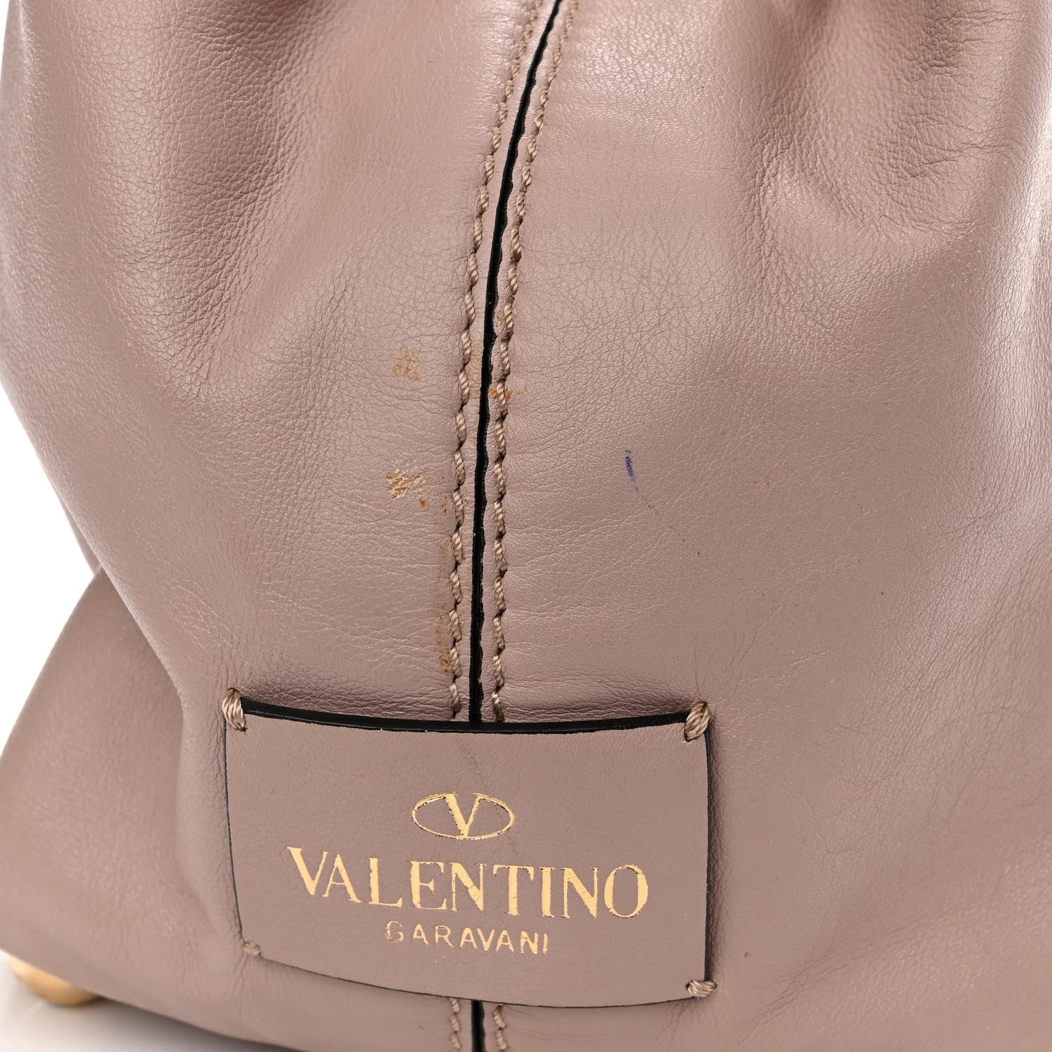 Valentino Garavani Grained Calfskin Va Va Voom Tote Sabbia 12 of 13
