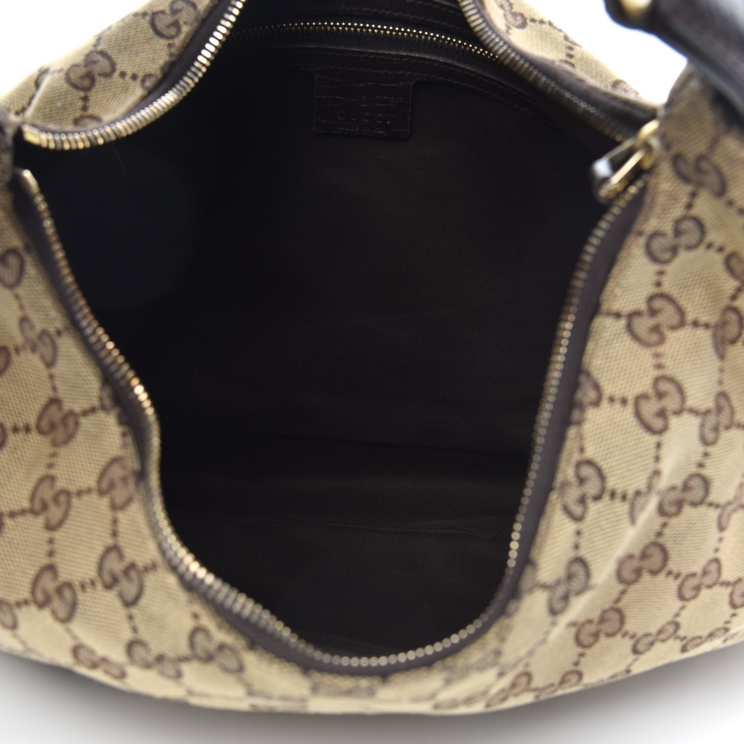 Gucci Monogram Medium Horsebit Chain Hobo Dark Brown 5 of 13