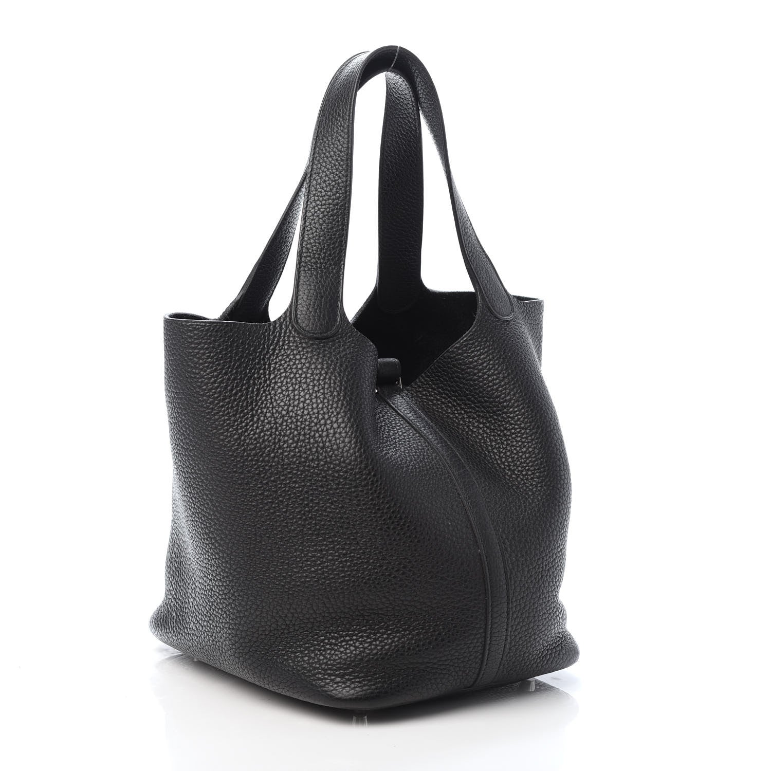 Hermes Taurillon Clemence Picotin Lock 22 MM Black 3 of 10