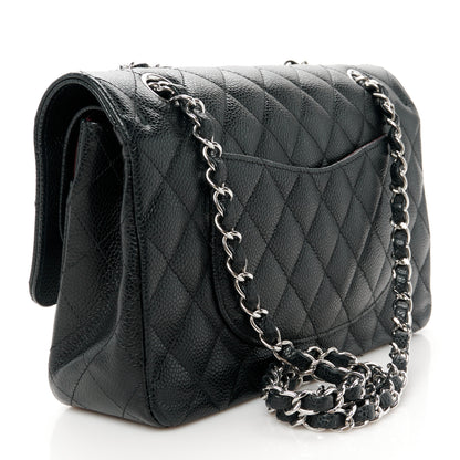 Chanel Caviar Quilted Medium Double Flap Black 3 of 12