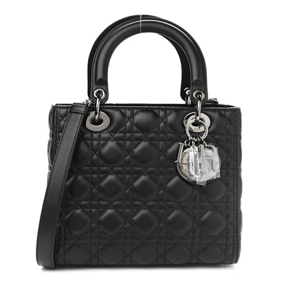 Christian Dior Lambskin Cannage Medium Lady Dior Black 1 of 10
