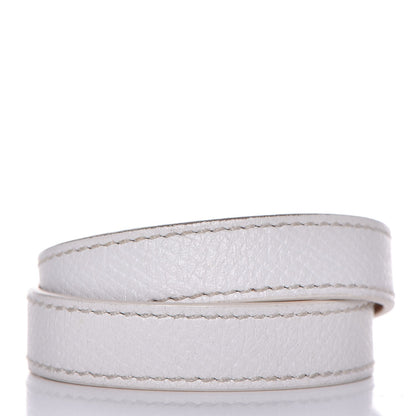 Hermes Epsom Kelly Double Tour Bracelet XS Blanc White 3 of 5