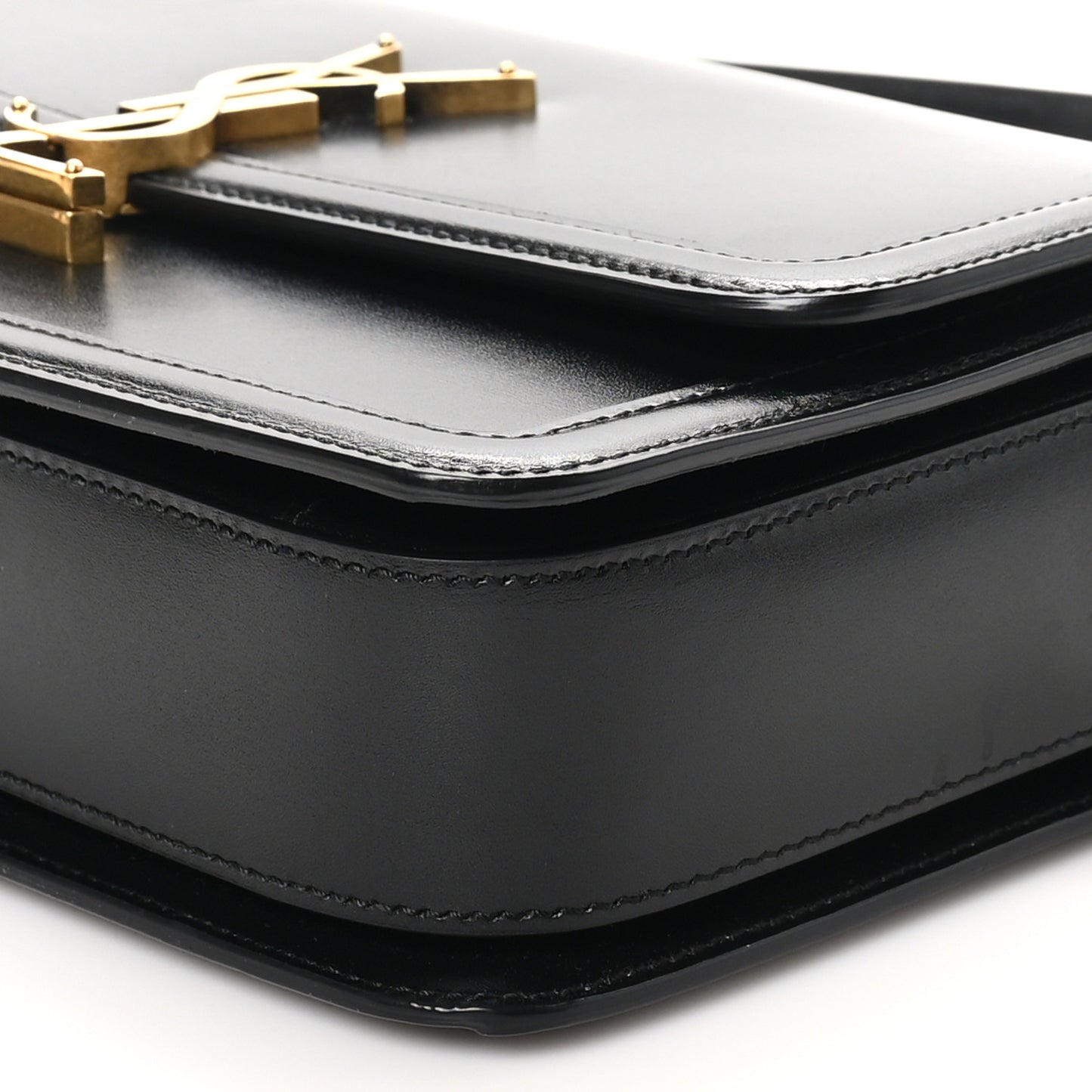 Box Calfskin Monogram Medium Solferino Satchel Black