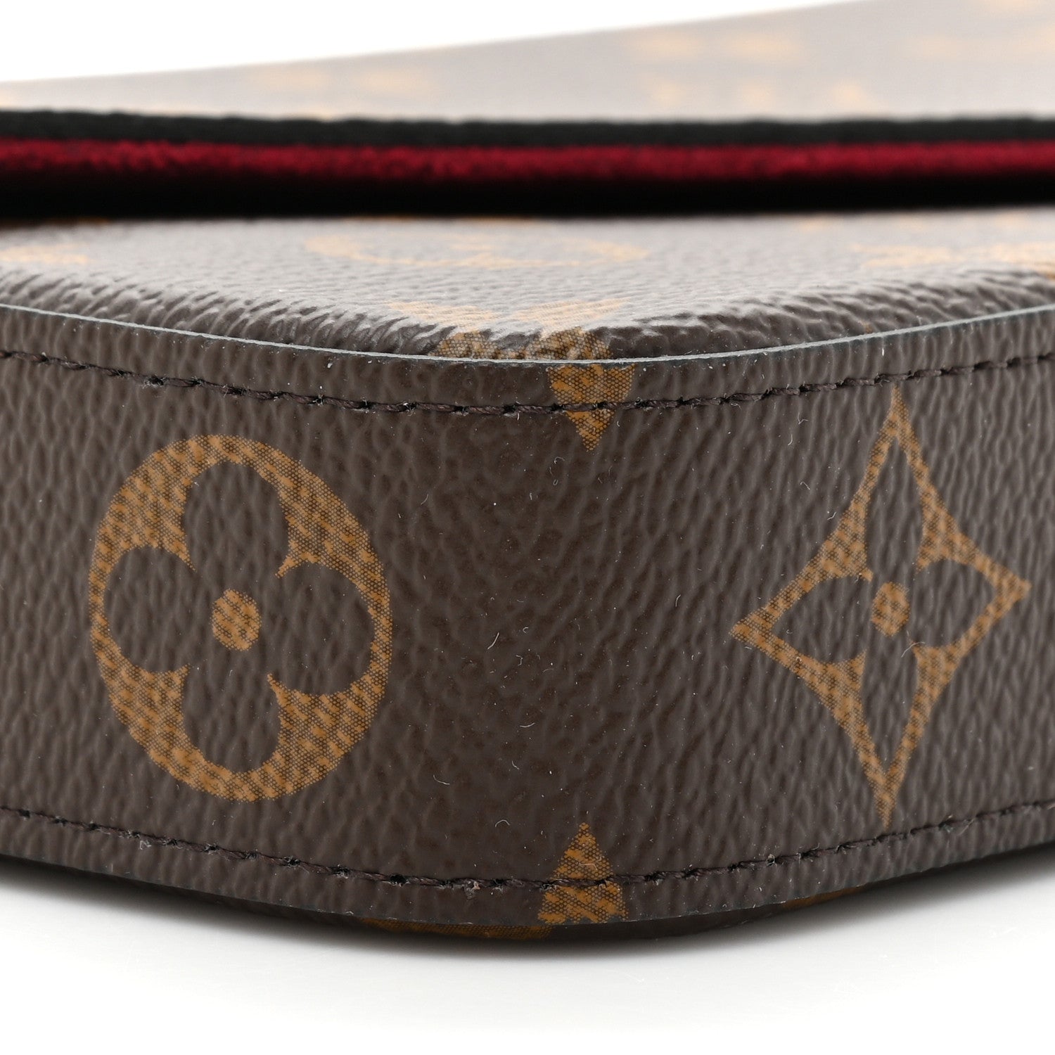 Louis Vuitton Monogram Pochette Felicie Chain Wallet Fuchsia 12 of 13