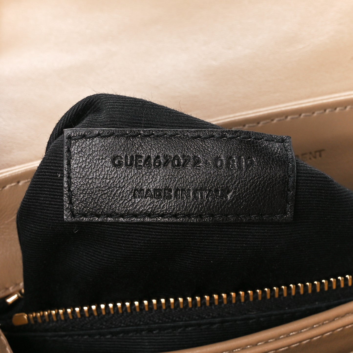 Calfskin Y Quilted Monogram Toy Loulou Crossbody Bag Dark Beige