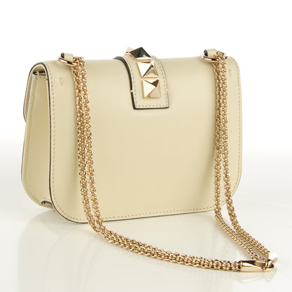 Valentino Garavani Vitello Small Glam Lock Rockstud Flap Ivory 3 of 7