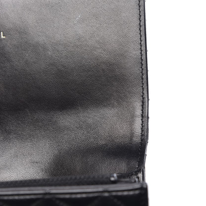 Chanel Lambskin Quilted Large Diamond CC Flap Wallet Black 13 of 14