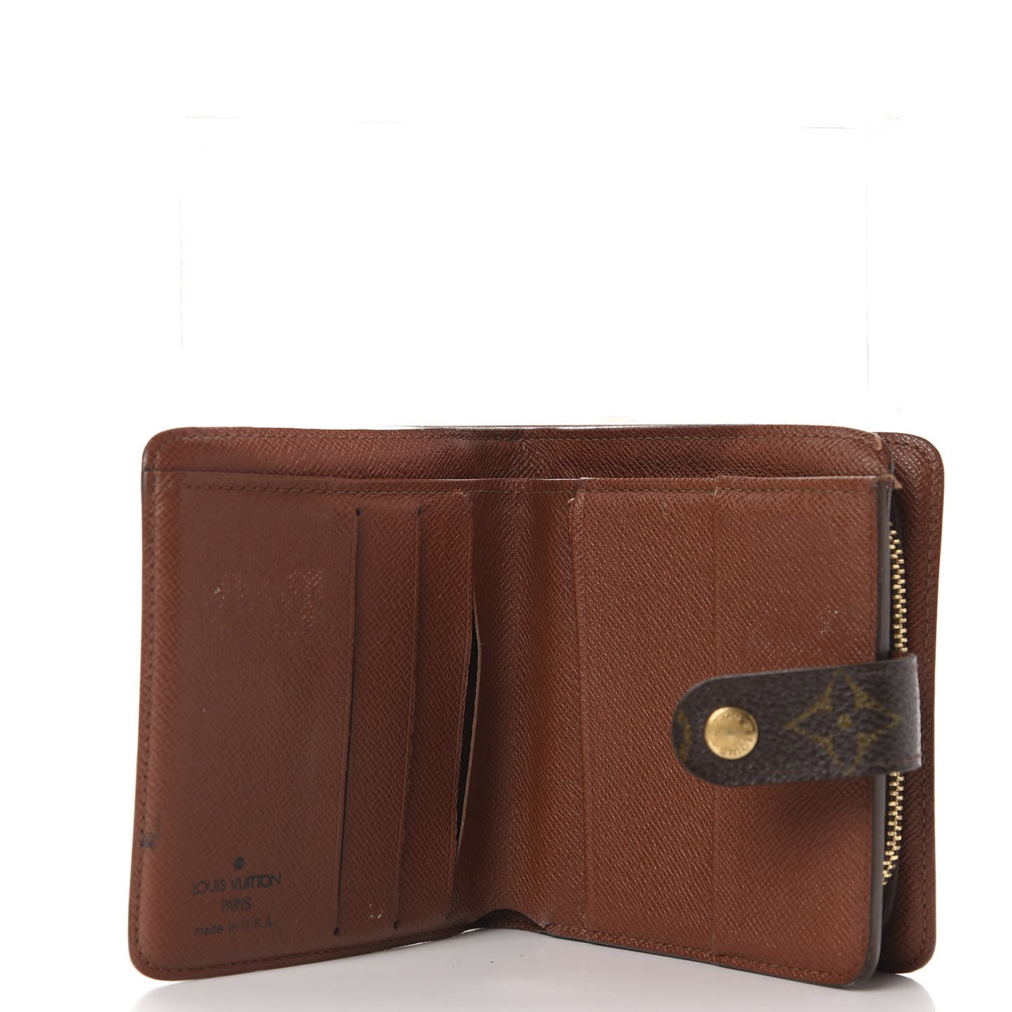 Monogram Compact Zippe Zipped Wallet