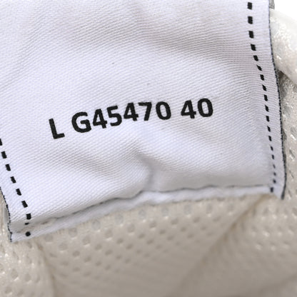 Chanel Calfskin Suede Coco Mark Logo Womens Sneakers 40 White 9 of 12