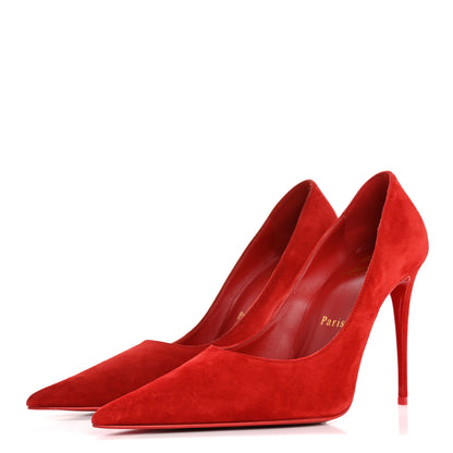 Christian Louboutin Veau Velours Kate Max 100 Pumps 37.5 Loubi 4 of 9