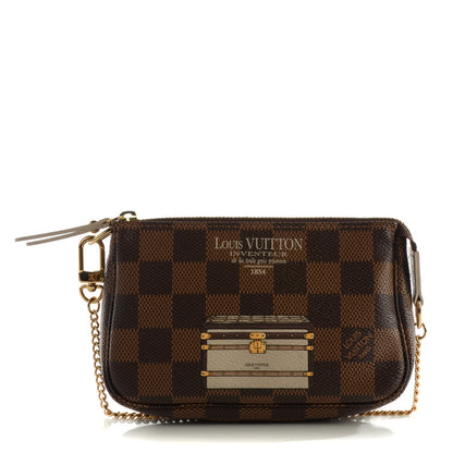 Louis Vuitton Damier Ebene Trunks and Locks Mini Pochette Accessories 1 of 7