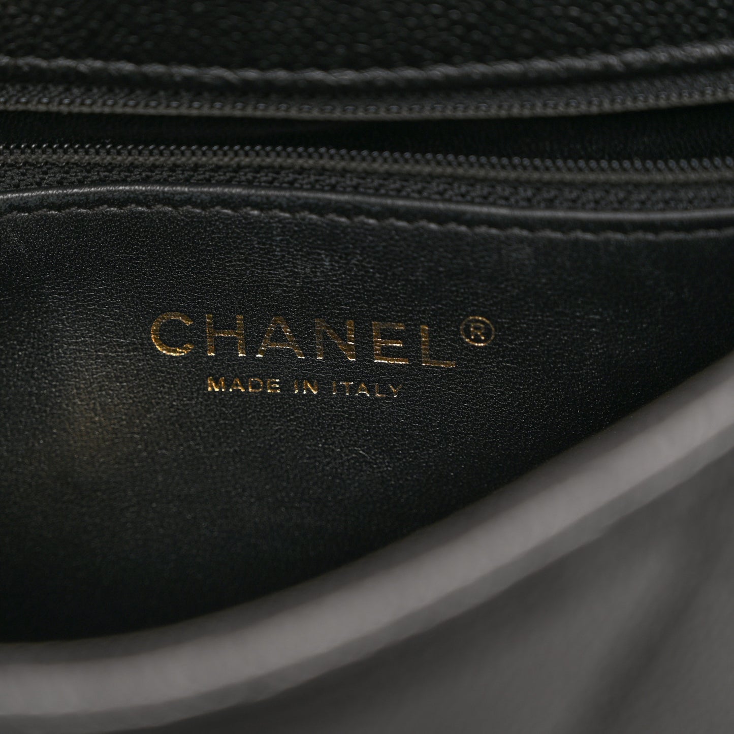 Caviar Quilted Sweetheart Flap Black