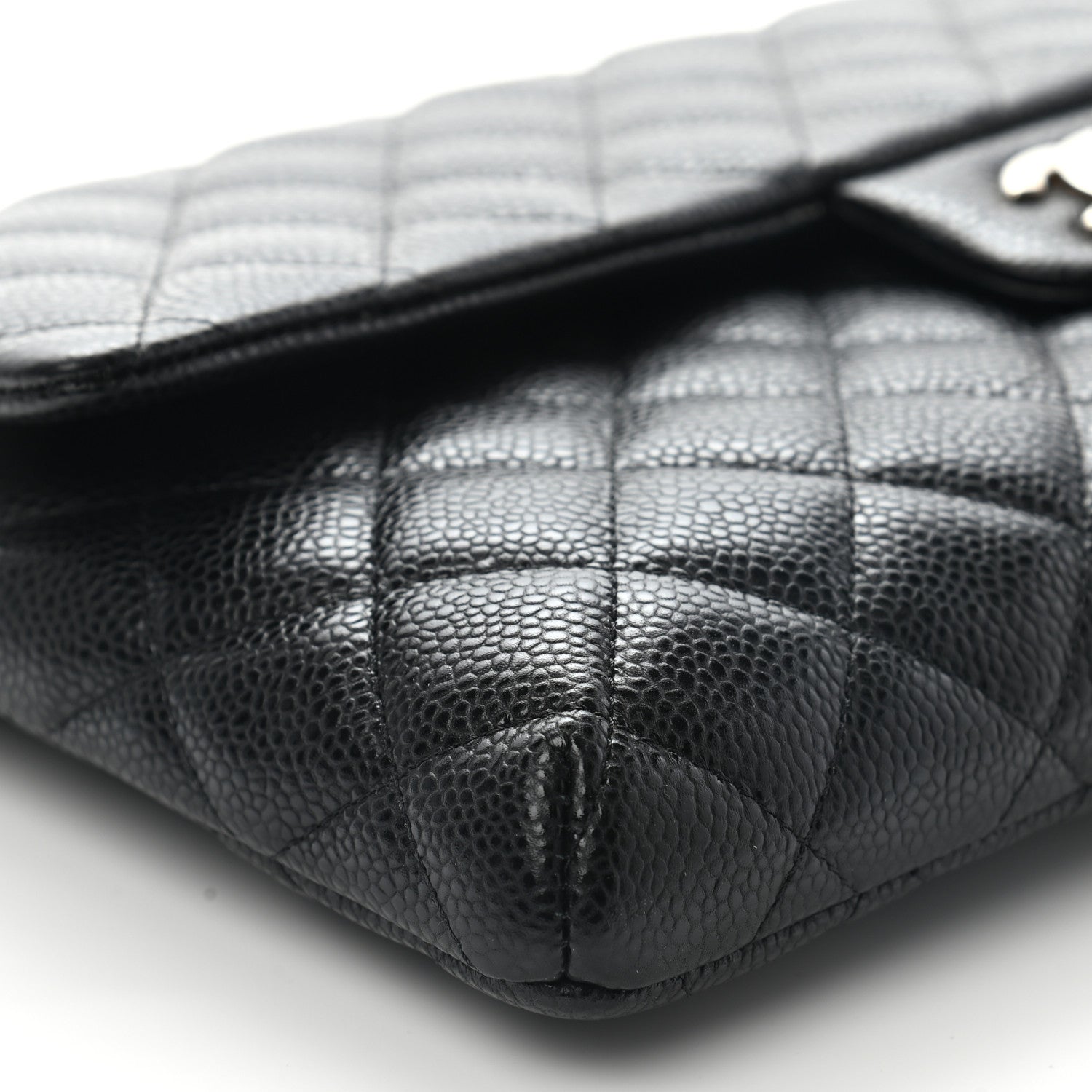 Chanel Caviar Quilted Flap Clutch Black 7 of 10