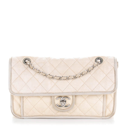 Chanel Caviar Quilted Medium French Riviera Flap White 1 of 16
