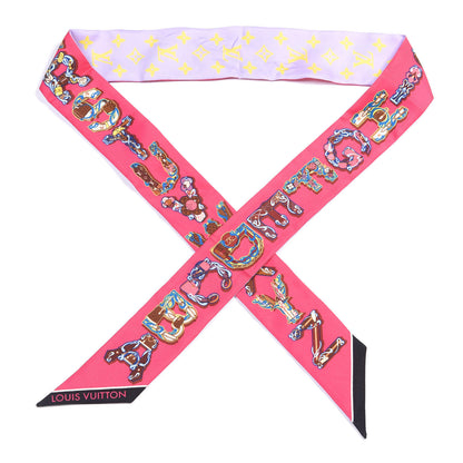 Louis Vuitton Silk Monogram LV And Me BB Bandeau Rose Pop 1 of 3