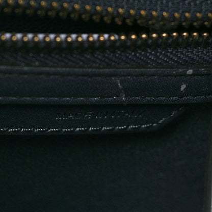 Celine Smooth Calfskin Striped Canvas Micro Luggage Navy Blue 6 of 9