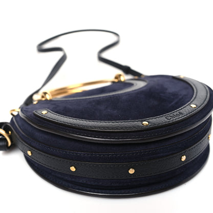 Chloe Calfskin Suede Small Pixie Bag Full Blue 7 of 8