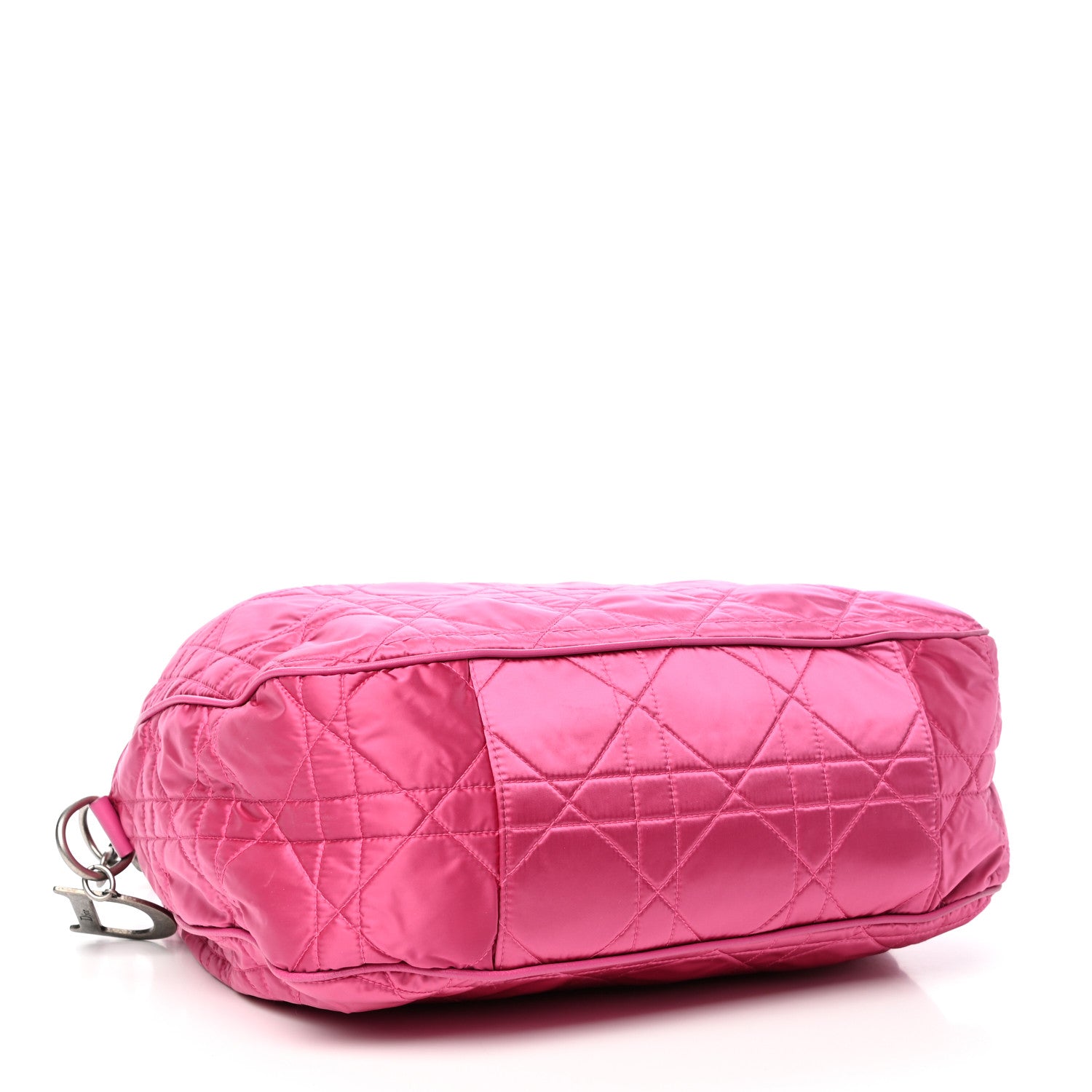 Christian Dior Satin Cannage Drawstring Bag Pink 4 of 10