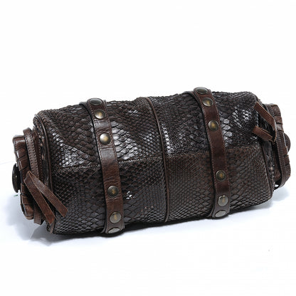 Chloe Python Silverado Frame Bag Brown 8 of 8